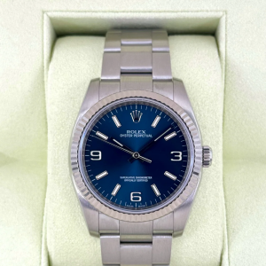 2008 Rolex Oyster Perpetual 36mm 116034 Blue Dial