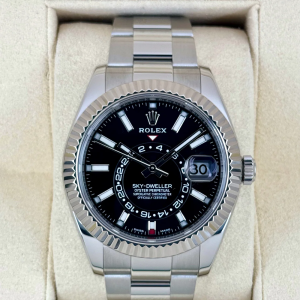 2019 Rolex Sky-Dweller 42mm 326934 Oyster Black Dial