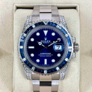 2020 Rolex Submariner 40mm 116659SABR White Gold Blue Dial