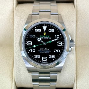 2022 Rolex Air-King 40mm 126900 Stainless Steel Black Dial