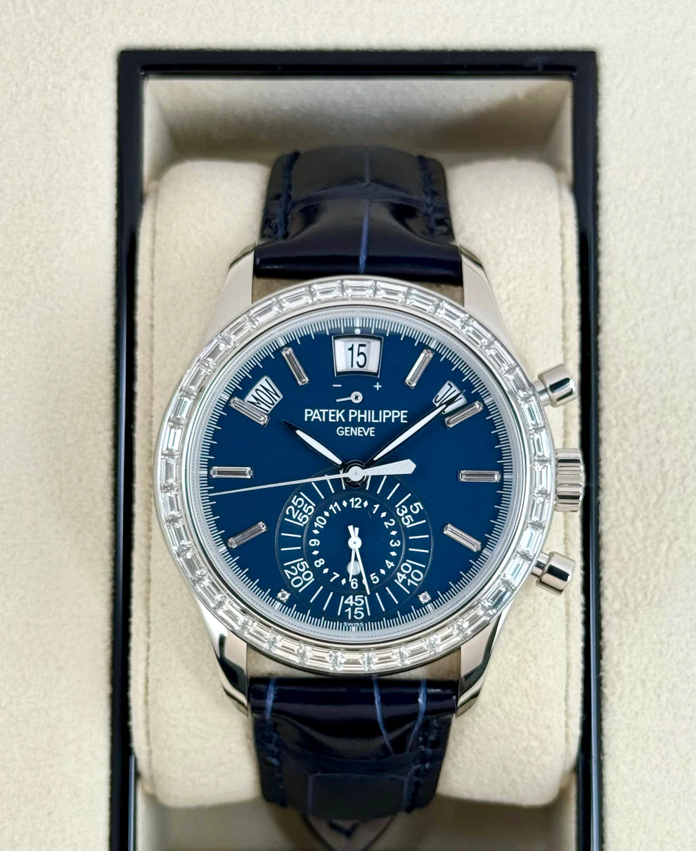 2023 Patek Philippe Annual Calendar Chronograph 40.5mm 5961P Platinum Blue Dial