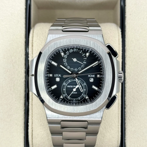 2023 Patek Philippe Nautilus Travel Time Chronograph 40.5mm 5990/1A-011 Black Dial
