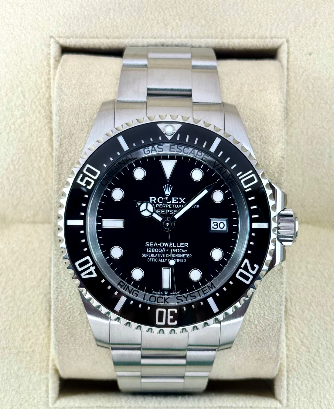 2023 Rolex Deepsea 44mm 136660 Stainless Steel Black Dial