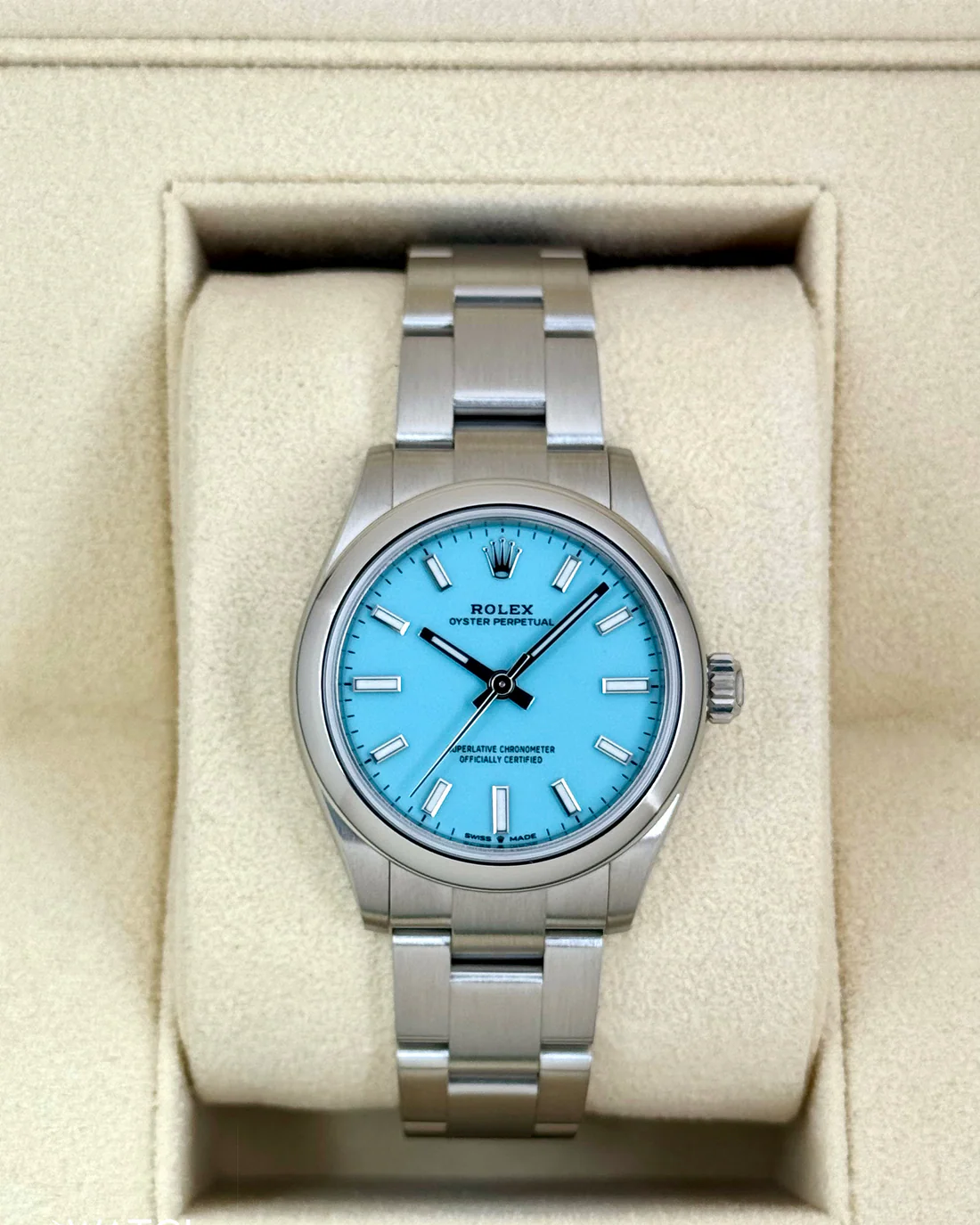 2023 Rolex Oyster Perpetual 31mm 277200 Turquoise Tiffany Blue Dial