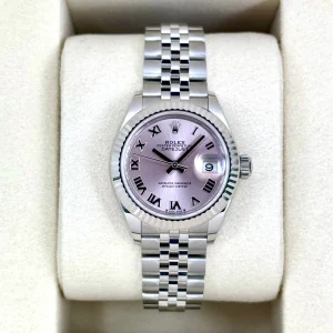 NEW 2025 Rolex Lady Datejust 28mm 279174 Stainless Steel Jubilee Pink Dial