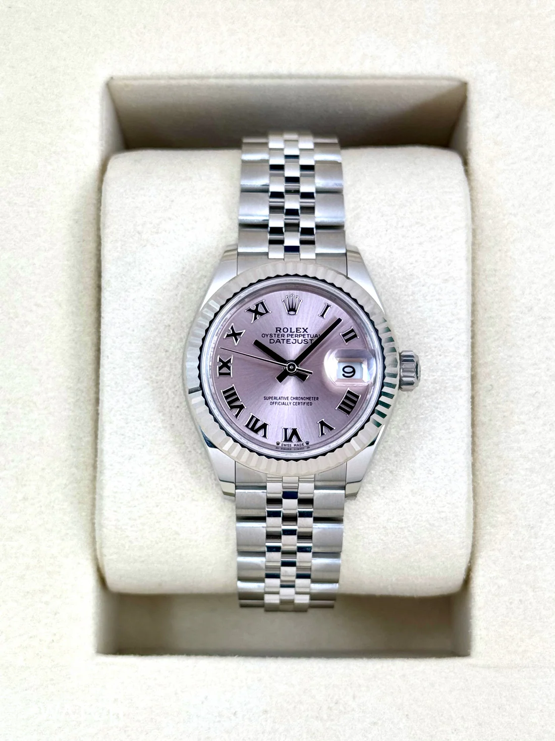 NEW 2025 Rolex Lady Datejust 28mm 279174 Stainless Steel Jubilee Pink Dial