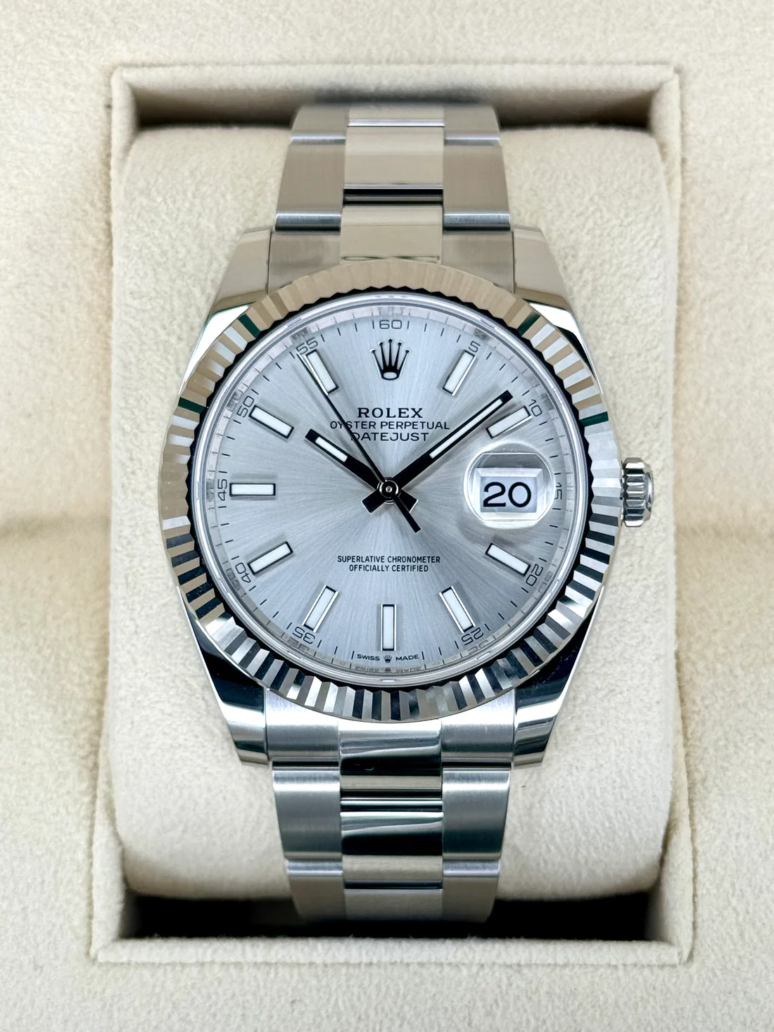 NEW 2025 Rolex Datejust 41mm 126334 Stainless Steel Oyster Silver Dial