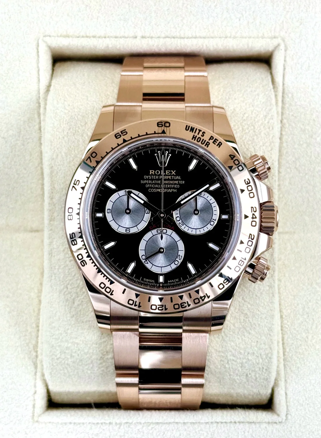 NEW 2025 Rolex Daytona 40mm 126505 Rose Gold Black Dial
