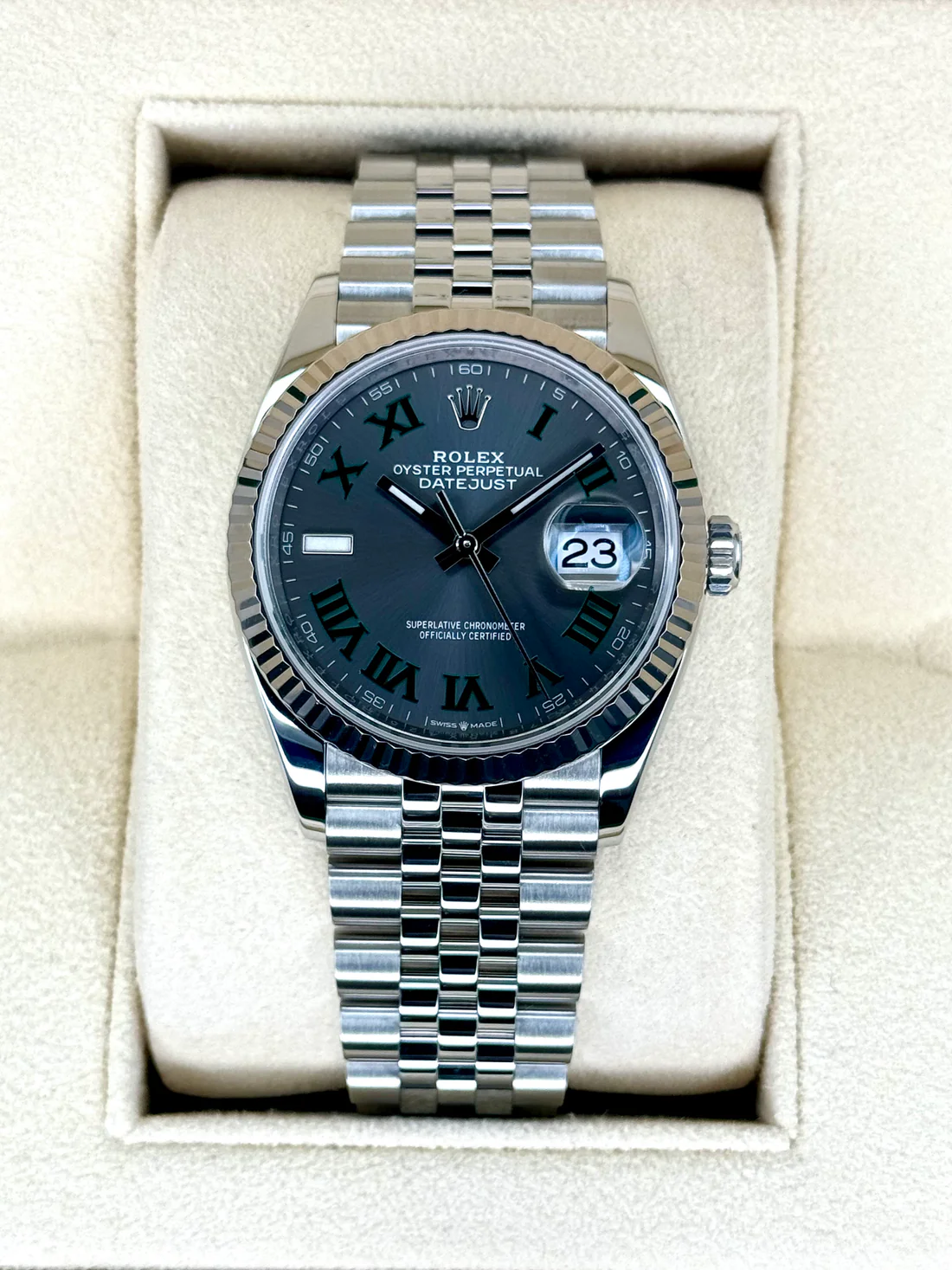 NEW 2025 Rolex Datejust 36mm 126234 Jubilee Wimbledon Dial