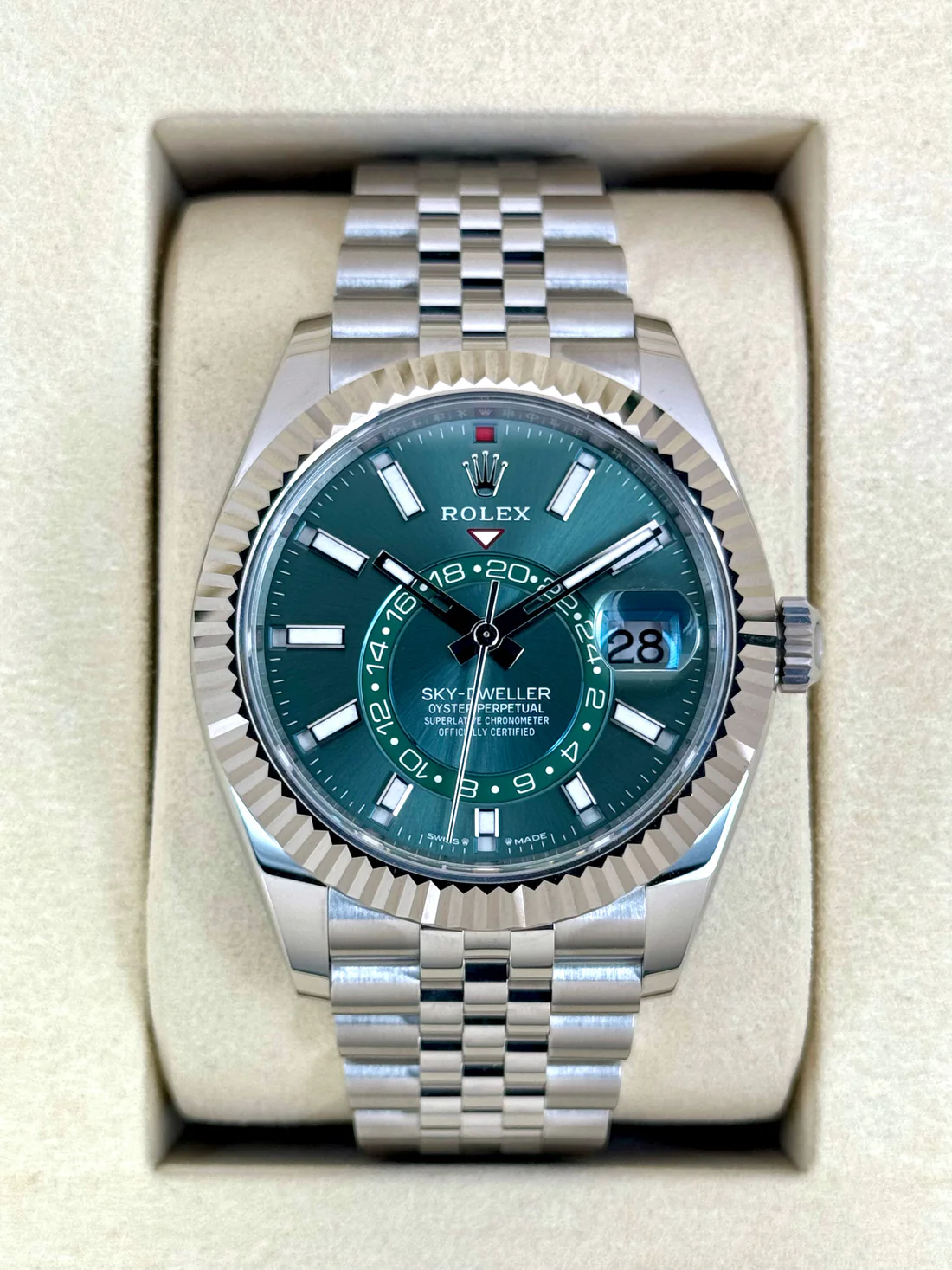 NEW 2025 Rolex Sky-Dweller 42mm 336934 Jubilee Blue Dial