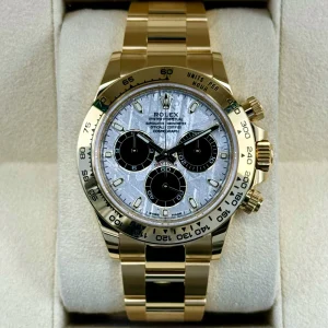 NEW 2023 Rolex Daytona 40mm 116508 Yellow Gold Meteorite Dial