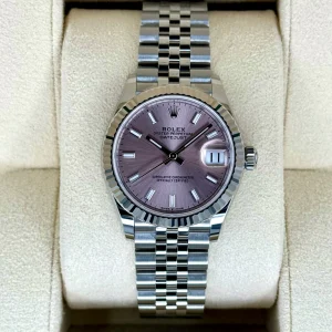 NEW 2025 Rolex Datejust 31mm 278274 Stainless Steel Jubilee Pink Dial