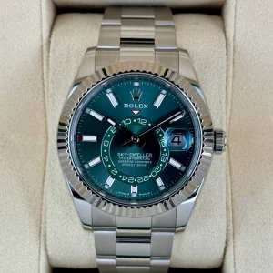 NEW 2025 Rolex Sky-Dweller 42mm 336934 Oyster Green Dial