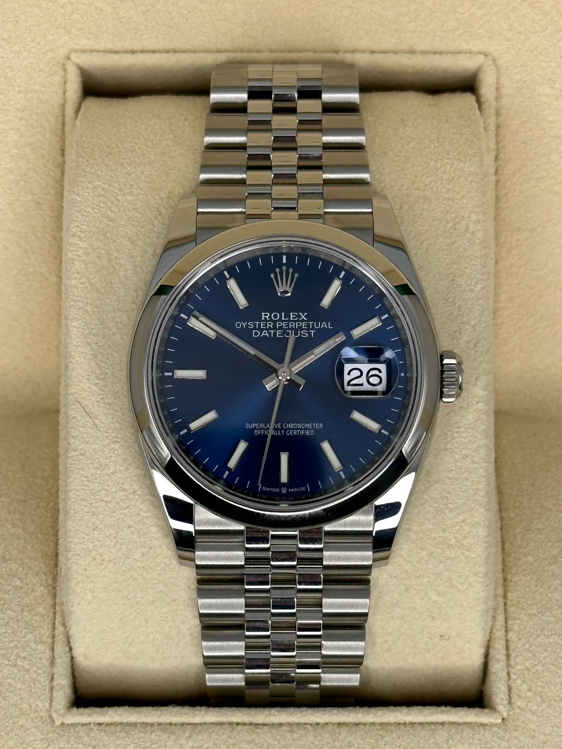 NEW 2025 Rolex Datejust 36mm 126200 Jubilee Blue Dial
