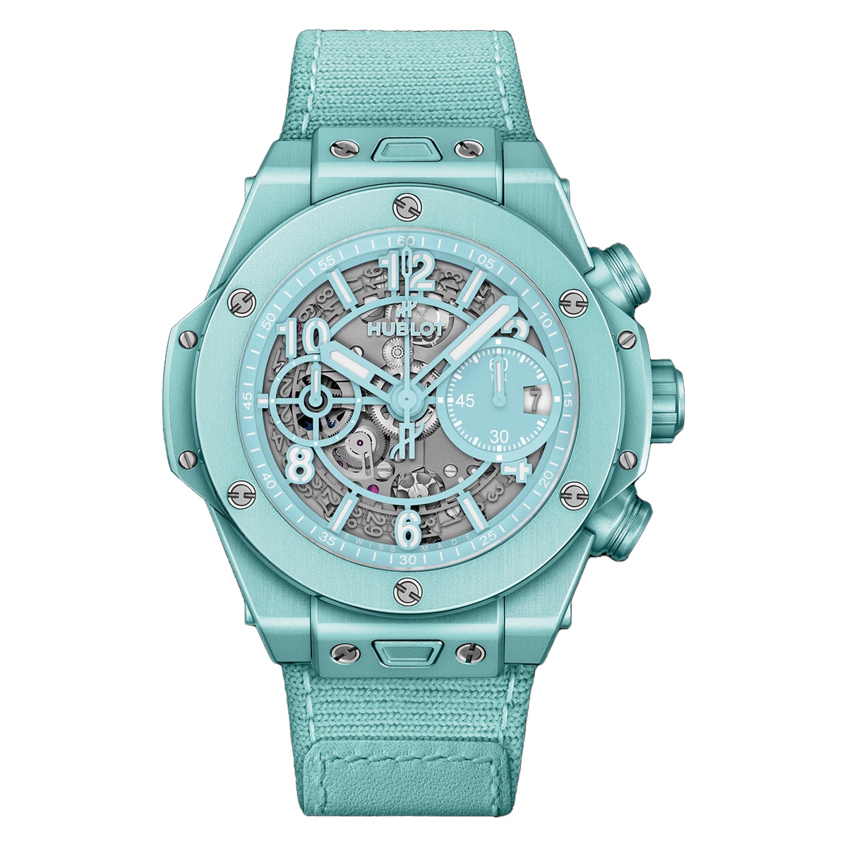 Hublot 441.UB.5120.NR 42mm Big Bang Unico Summer Turquoise Watch...