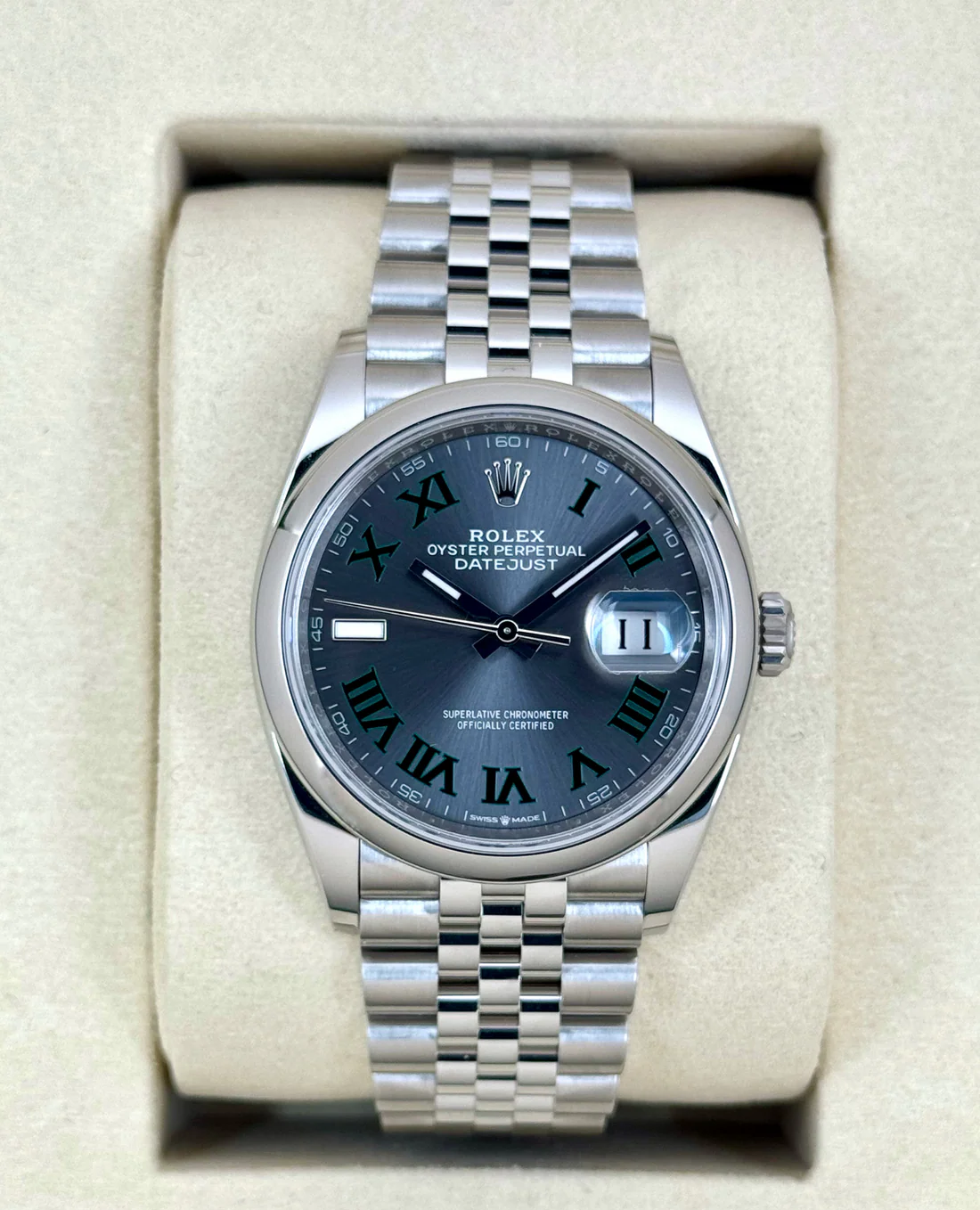 NEW 2025 Rolex Datejust 36mm 126200 Jubilee Wimbledon Dial