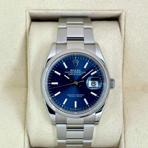 NEW 2025 Rolex Datejust 36mm 126200 Stainless Steel Oyster Blue Dial