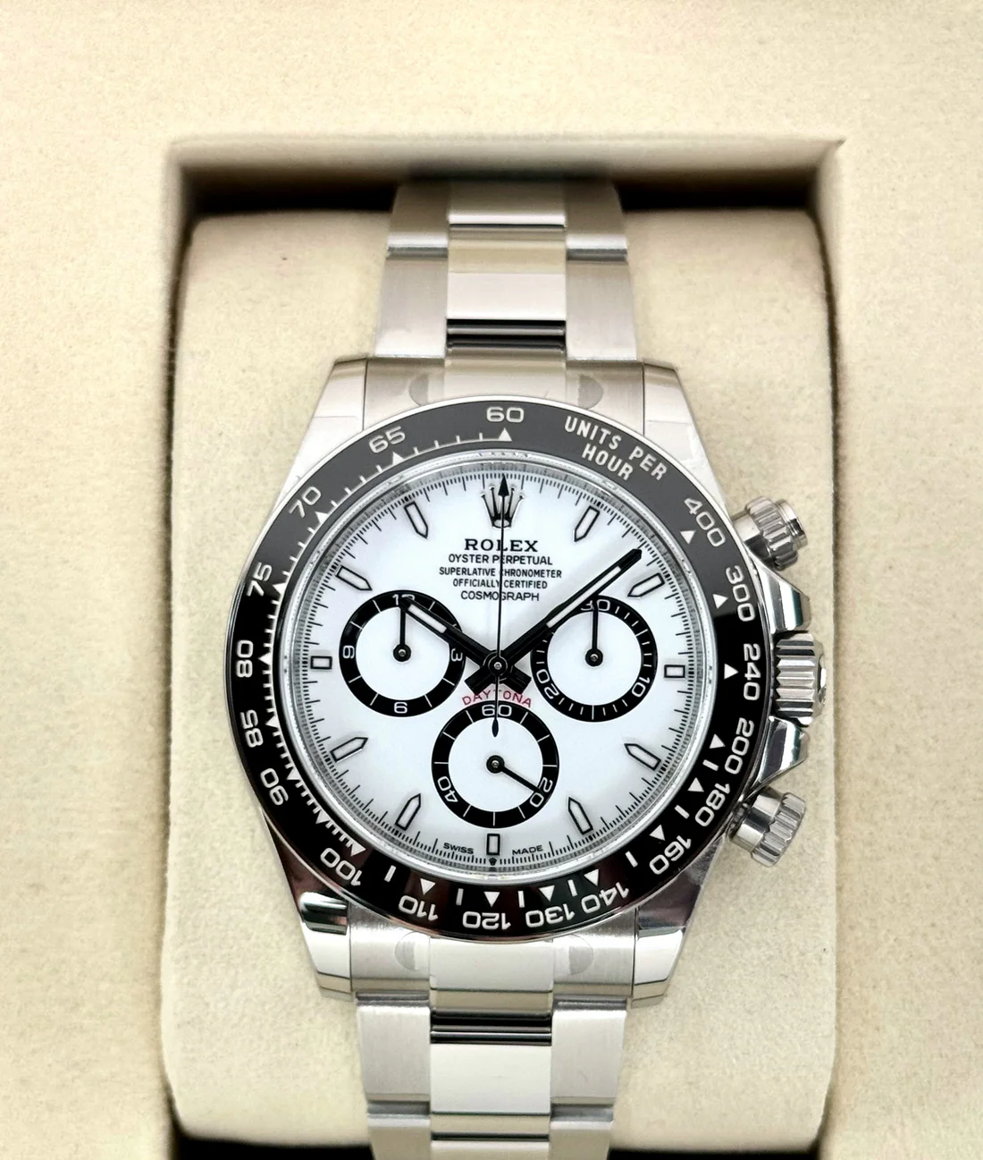 NEW 2025 Rolex Daytona 40mm 126500LN Stainless Steel Panda Dial (STICKERED)