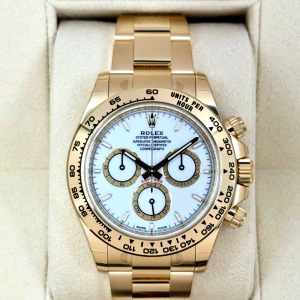 NEW 2025 Rolex Daytona 40mm 126508 18K Yellow Gold White Dial