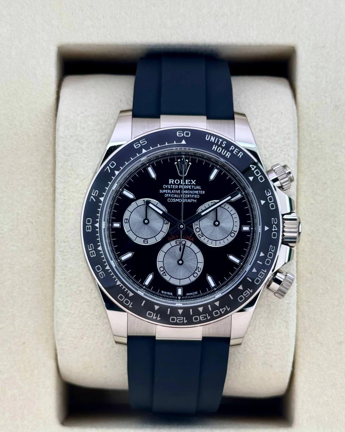 NEW 2025 Rolex Daytona "Baby Le Mans" 40mm 126519LN White Gold Black Dial