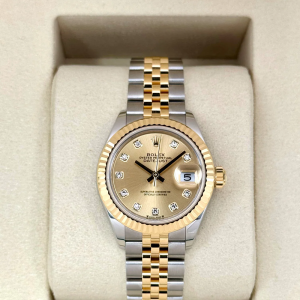 NEW 2025 Rolex Lady Datejust 28mm 279173 Jubilee Champagne Diamond Dial