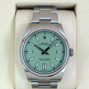 NEW 2025 Rolex Oyster Perpetual 41mm 134300 Pistachio Dial