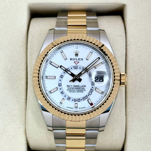 NEW 2025 Rolex Sky-Dweller 42mm 336933 Oyster White Dial