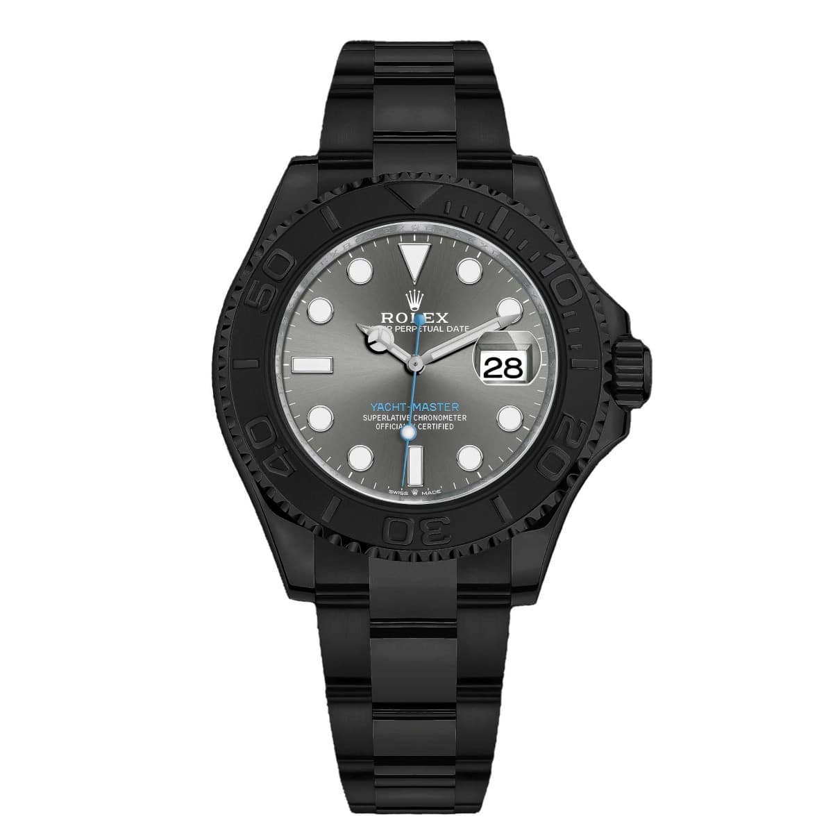 Rolex Yacht-Master 116622 Platinum Dial Black PVD Oyster Bracelet...